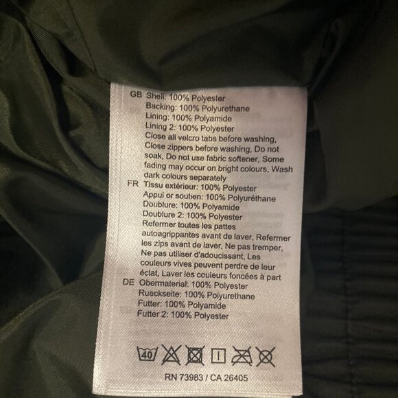 Helly Hansen Olive Green Hooded Waterproof Jacket Men’s 2XL – Outdoor Rain Shell - Picture 11 of 11